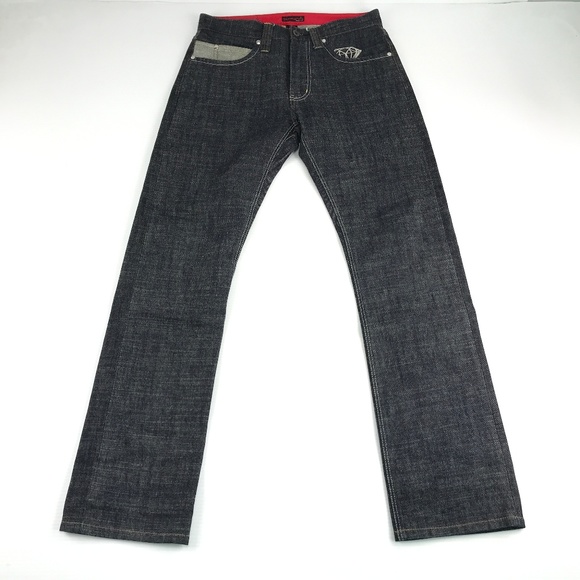 Diamond x Knowledge MensEmbroidered Jeans 30
